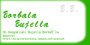 borbala bujella business card